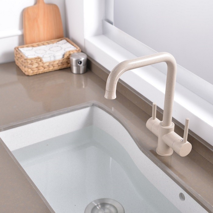 Baterie cu 3 cai coaxiala pentru apa rece, calda, filtrata, tip T2310ASG - imagine 3